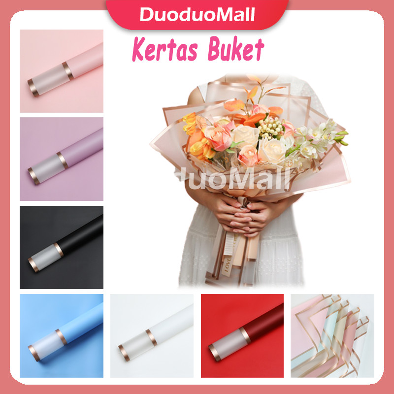 

Kertas Buket Bunga/Kertas Buket Transparent Double Frame Cellophane