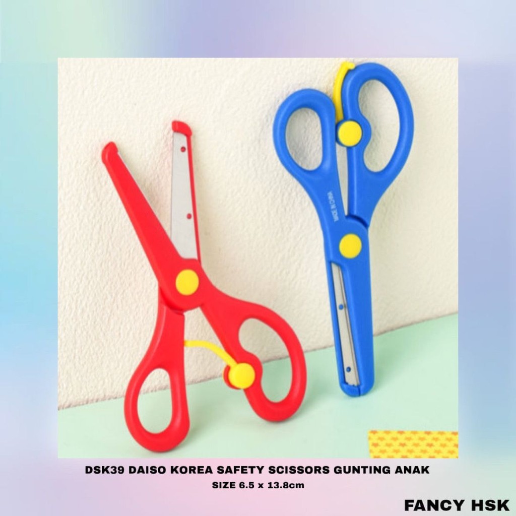 

KOREA DAISO SAFETY SCISSORS GUNTING ANAK DSK39
