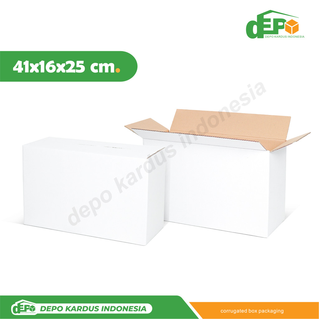 

Box 41X16X25 ( POLOS YSF PUTIH ) Kardus/Kemasan/Kotak/Packaging/Normal/A1/AMDK/Tinggi10/Tinggi25