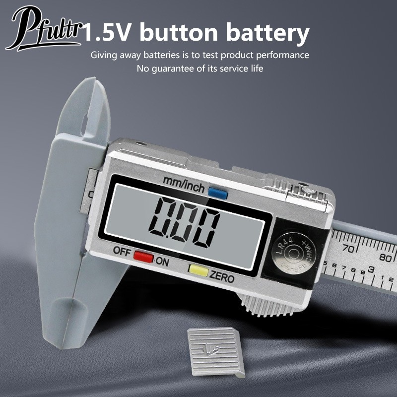 

0-150mm Electronic Digital Display Vernier Caliper Carbon Fiber Dial Vernier Caliper Gauge Digital Ruler Measuring Tool