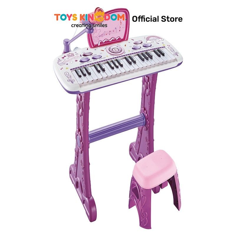 Toys Kingdom Kiddy Star Set Electronic Piano Ote0653831 - Pink Toys Kids Toy Mainan Musikal Anak Pia