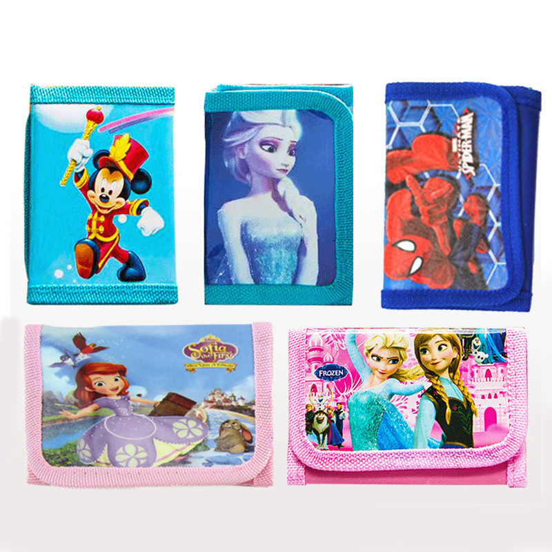 

Disney Anime Mickey Wallet Frozen Minnie Mini Cute Zipper Coin Wallet Cartoon Print Coin Purse Gifts For Children