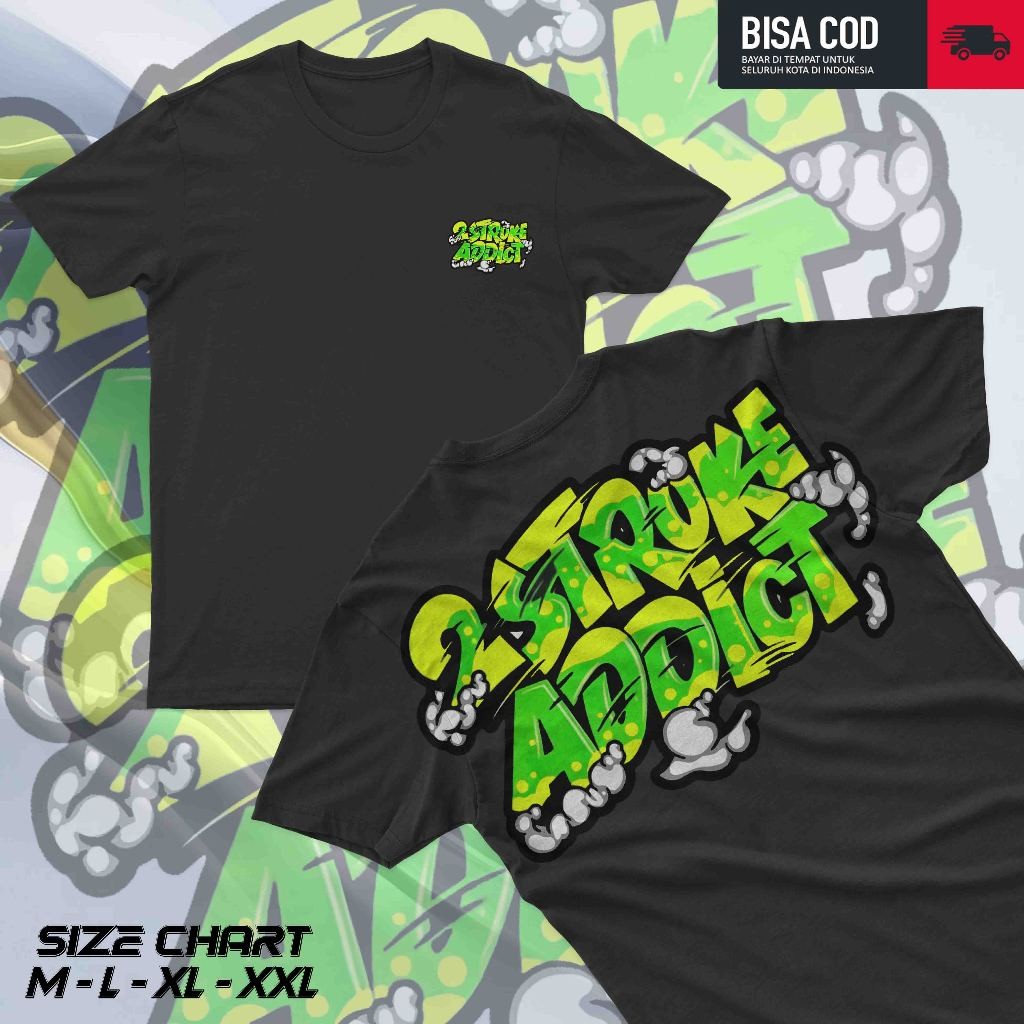 TERLARIS KAOS 2TAK 2 STROKE FRE STIKER KAOS F1ZR 2 TAK LOKALO ID