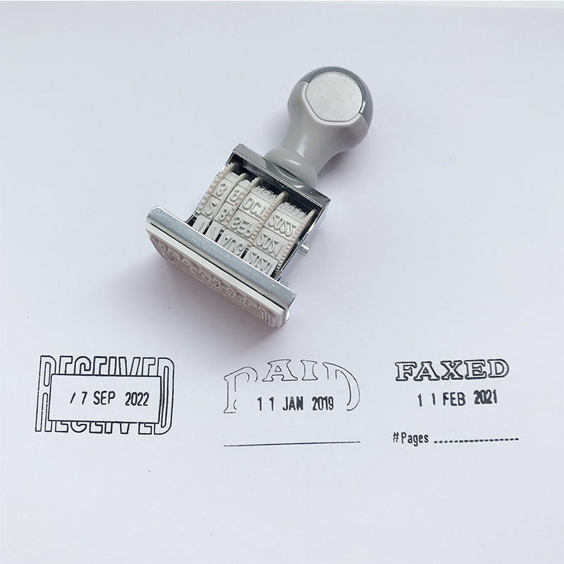 

Paid with Date Stamp for Office and financial accounting Planner Rubber Stamps for Retail Business Supplies