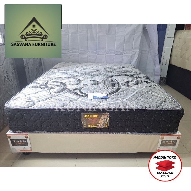 (FREE BANTAL TIDUR) Springbed Central Deluxe / kasur central No.2 160x200 / Spring bed Central Termu