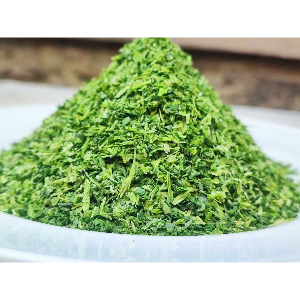 

Freeze Drying Spinach Flake / Bayam kering kasar 500 gr