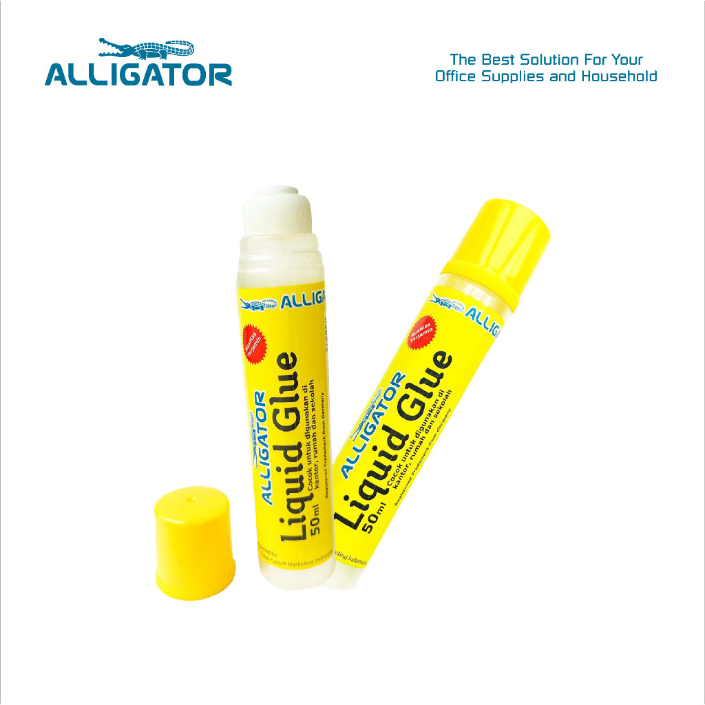 

Alligator Liquid Glue Lem Kertas 50 Ml