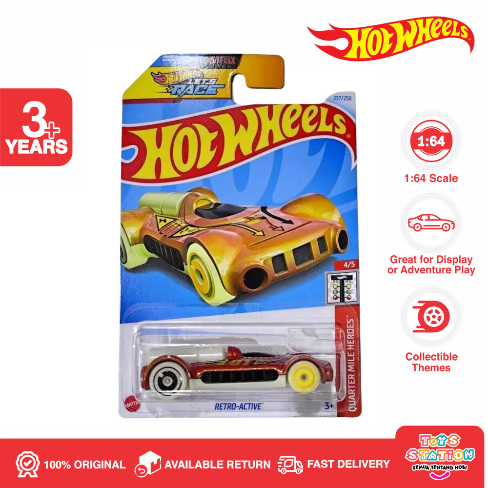 Hot Wheels Retro Active Ornage - Lot Q 2024