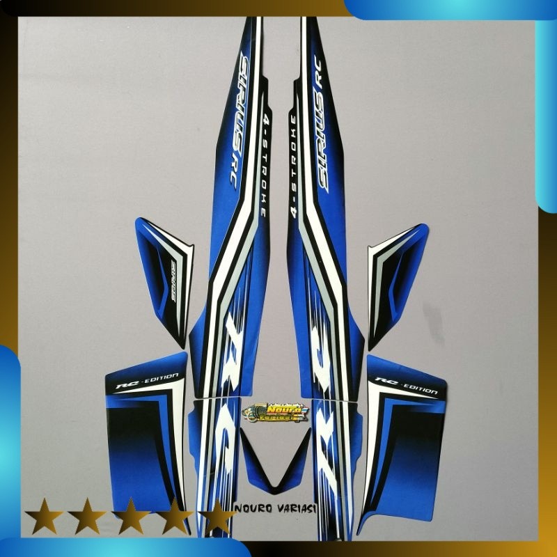 striping yamaha vega r new sirius rc biru thailand thailook berkualitas Lightnaziashop