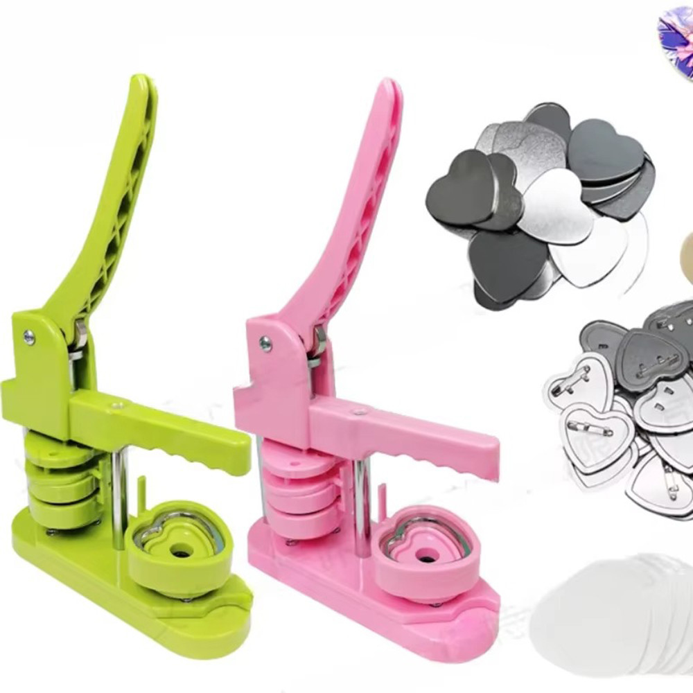 

DIY Button Maker Machine Multiple-Size-100Pcs Button Parts+ Mold Machine Set Button Press Badges Maker