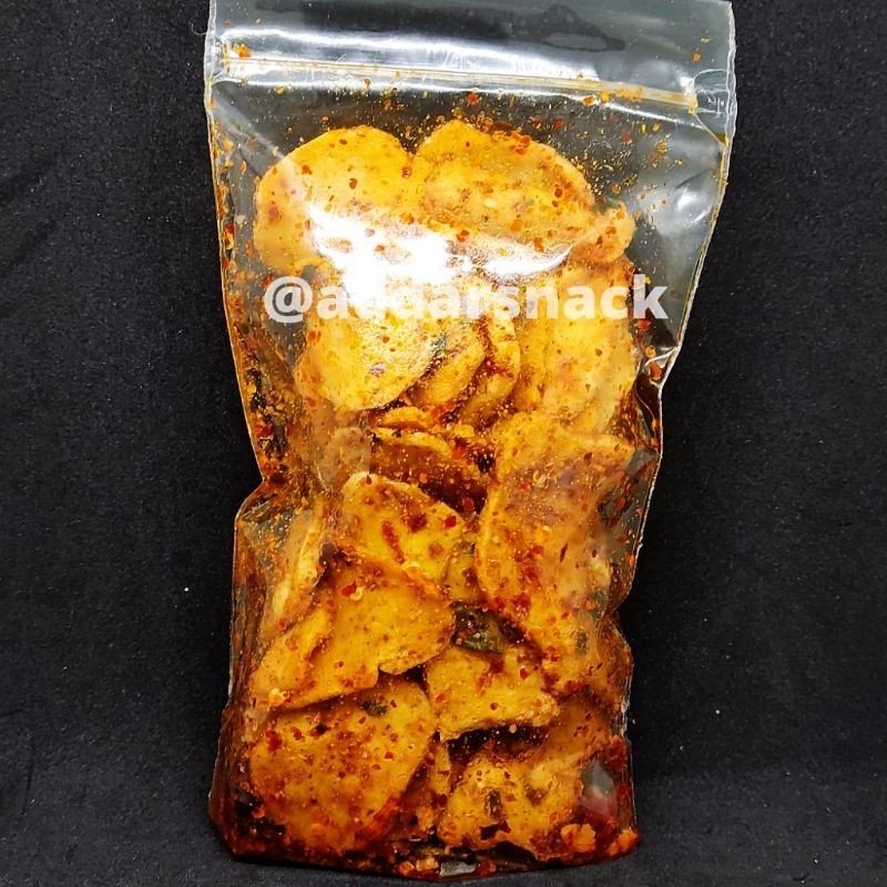 

Keripik Basreng Bumbu Basah Daun Jeruk/Basreng Pedas 100 Gram READY