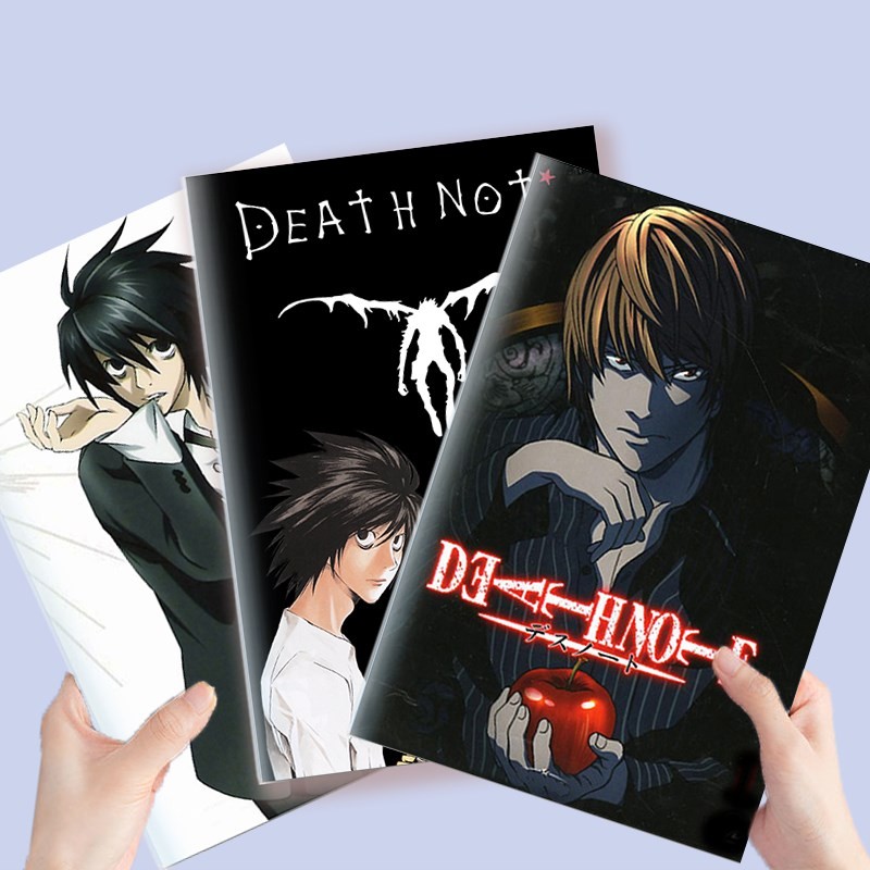 

A5 Notebook Death Note Note Book Japan Manga Agenda Lawliet Shinigami Caderno Rem Kira Killer Light Near Death Note Ryuk Raito L