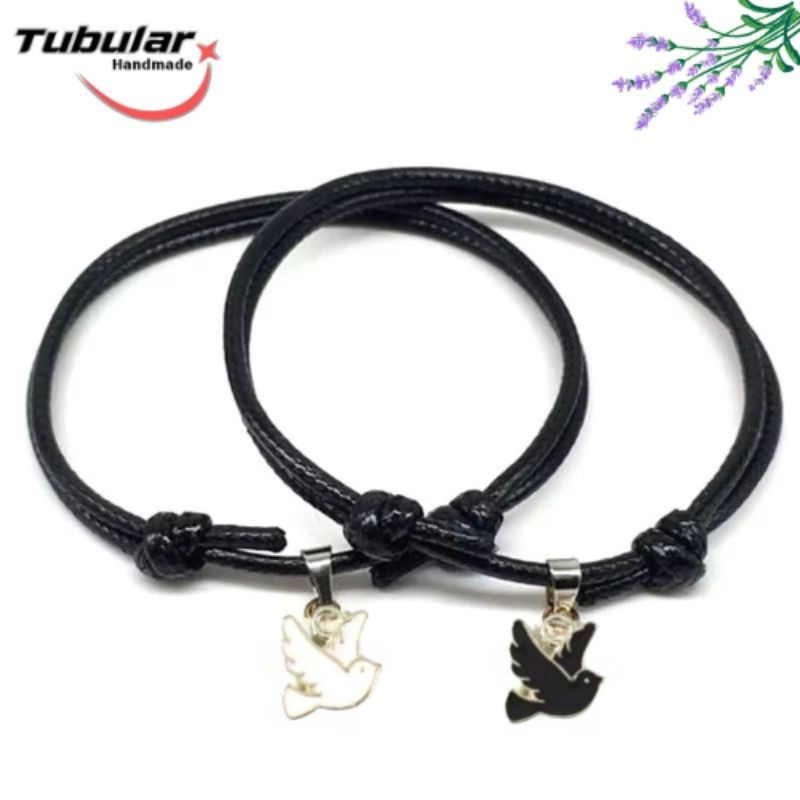 TERMURAH PACKING PAKE BOX RR_ACCECORIS ||Gelang Couple Terbaru Gelang Pasangan Kopel Burung Dara Mer