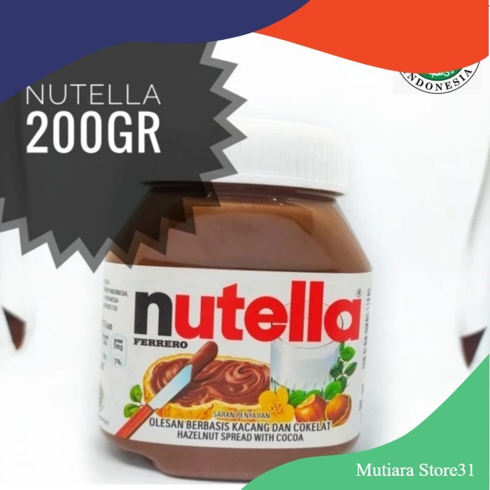 

Nutella Selai Coklat dan kacang hazelnut 200g .
