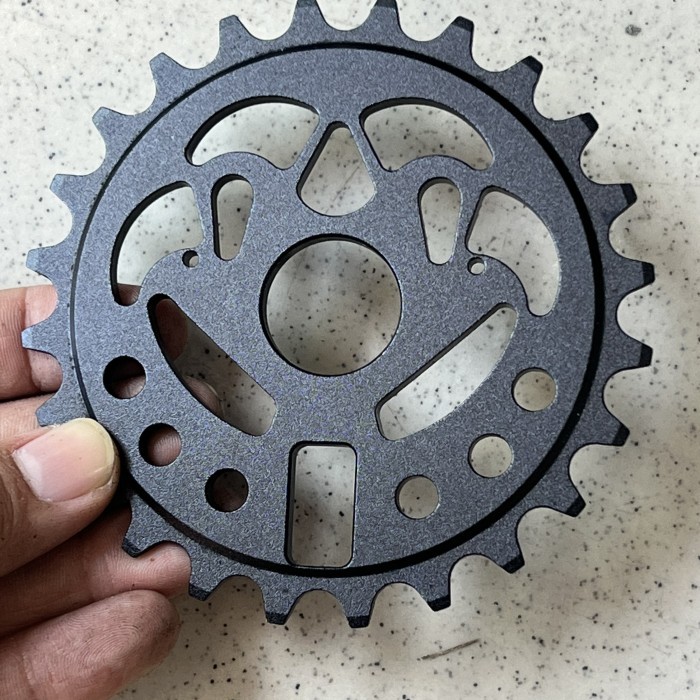 GIR DEPAN BMX 24T COG CRANK HITAM ALLOY ORIGINAL ENTENG 24 T ASLI BMX