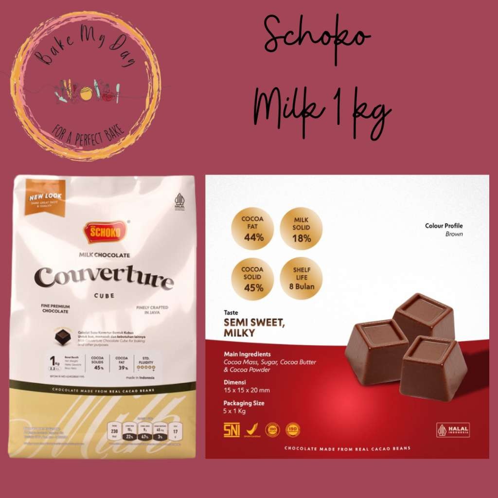 

Schoko Milk Couverture Cube 1 kg