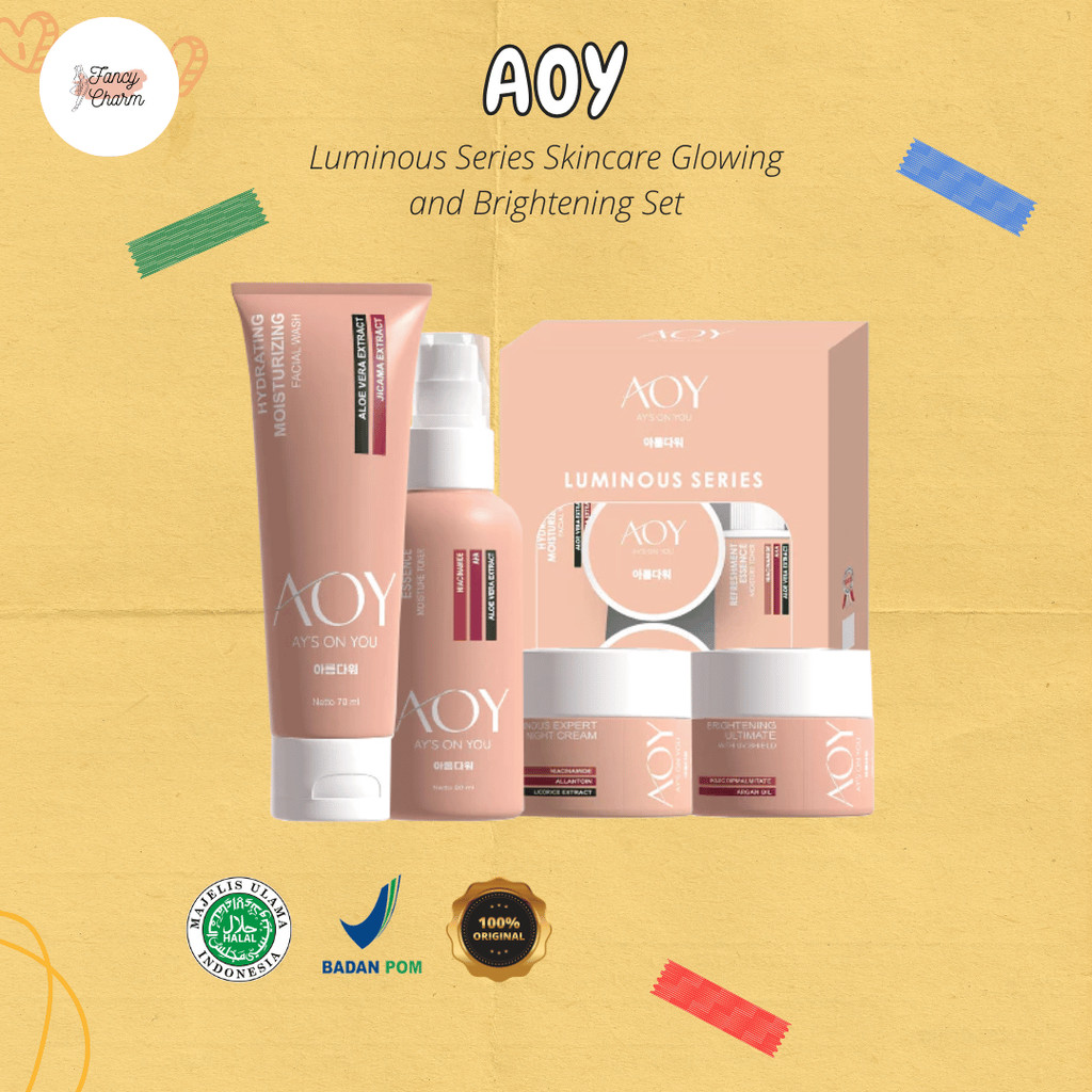 AY'S ON YOU - Luminous Series Skincare Glowing and Brightening Set