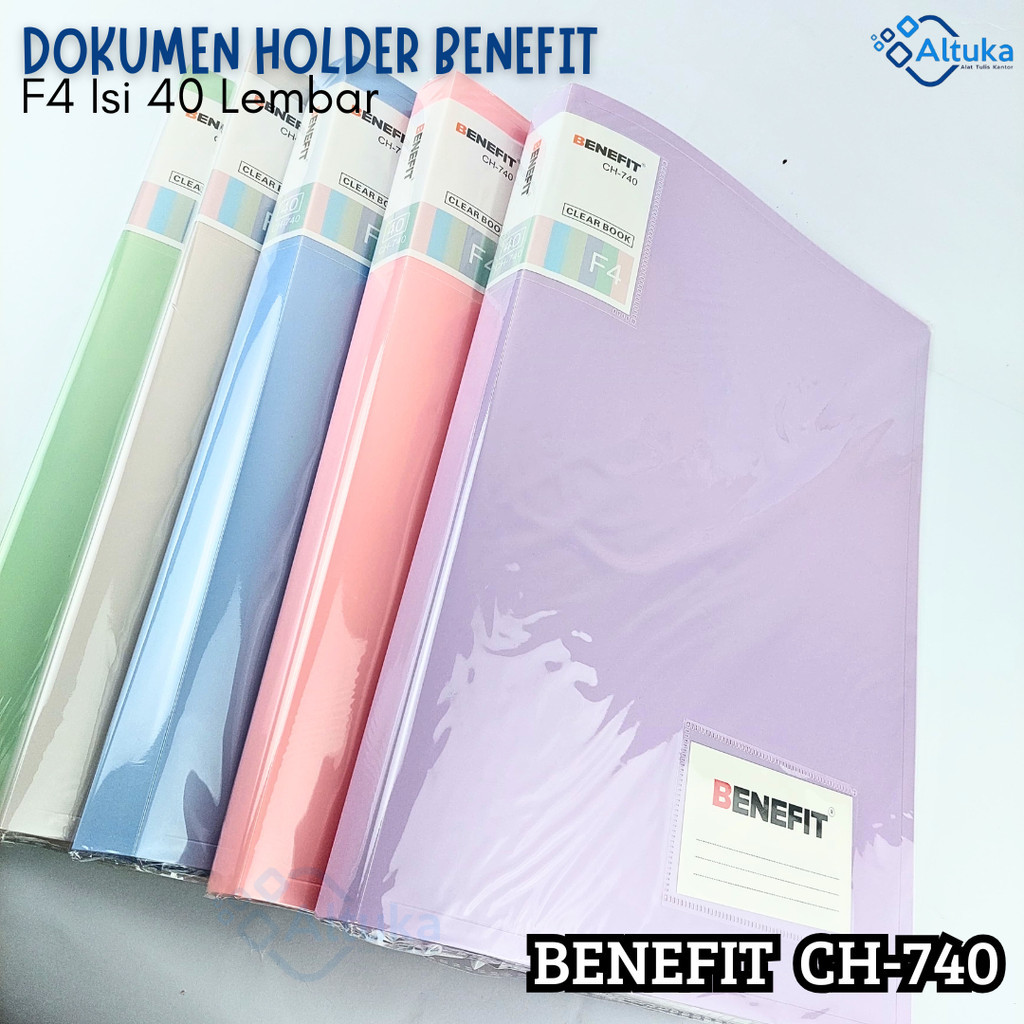 

Map Dokumen Holder Pastel Isi 40 Pocket / Dokumen Keeper / Display Book / Clear Holder BENEFIT Pastel CH-740