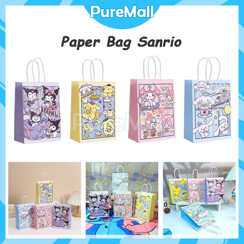 

Paper Bag Kantong Kertas Happy Birthday Animasi Goodie Bag / Bingkisan Snack Anak Tas
