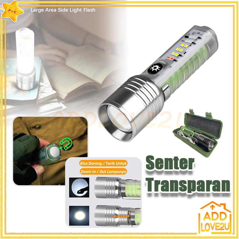 Senter LED Magnet/Super Terang LED Flashlight/Multifunctional Senter Saku Magnet