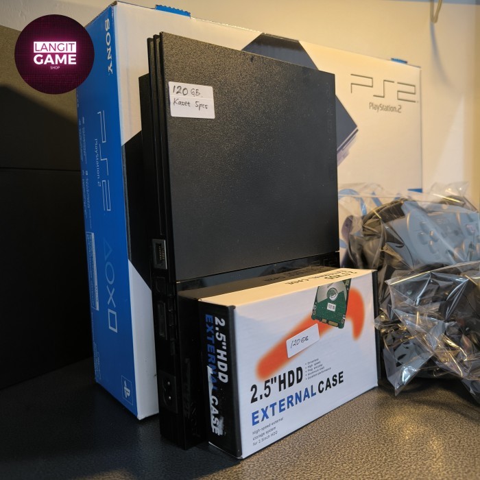 PS2 Slim Hardisk External MATRIX Fullset - Full Game Bergaransi - PlayStation 2 Sony Siap Main
