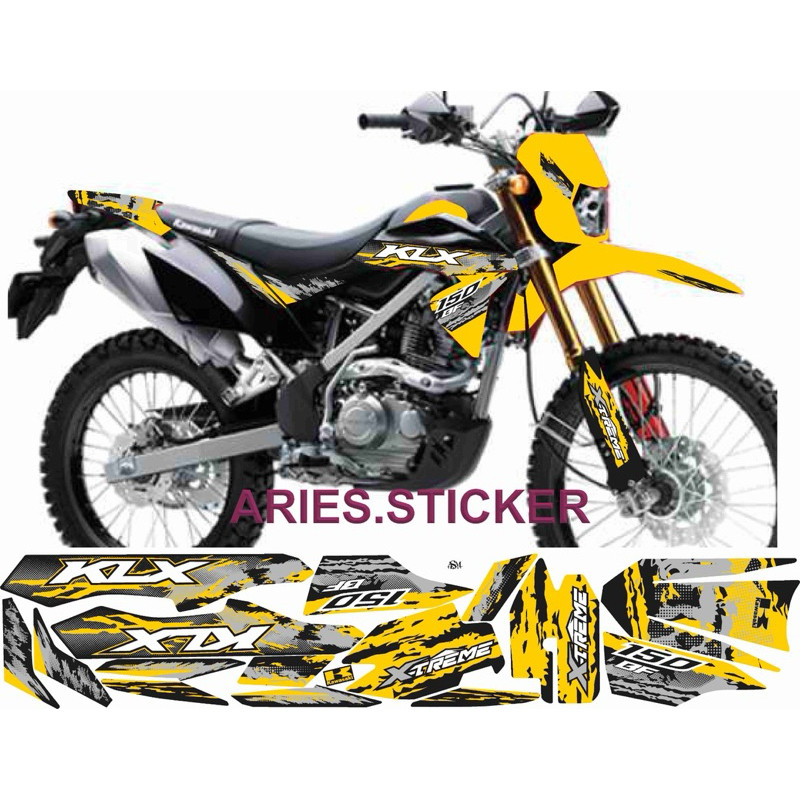 STRIPING STIKER KLX BF 150 EXTREME VARIASI HOLOGRAM