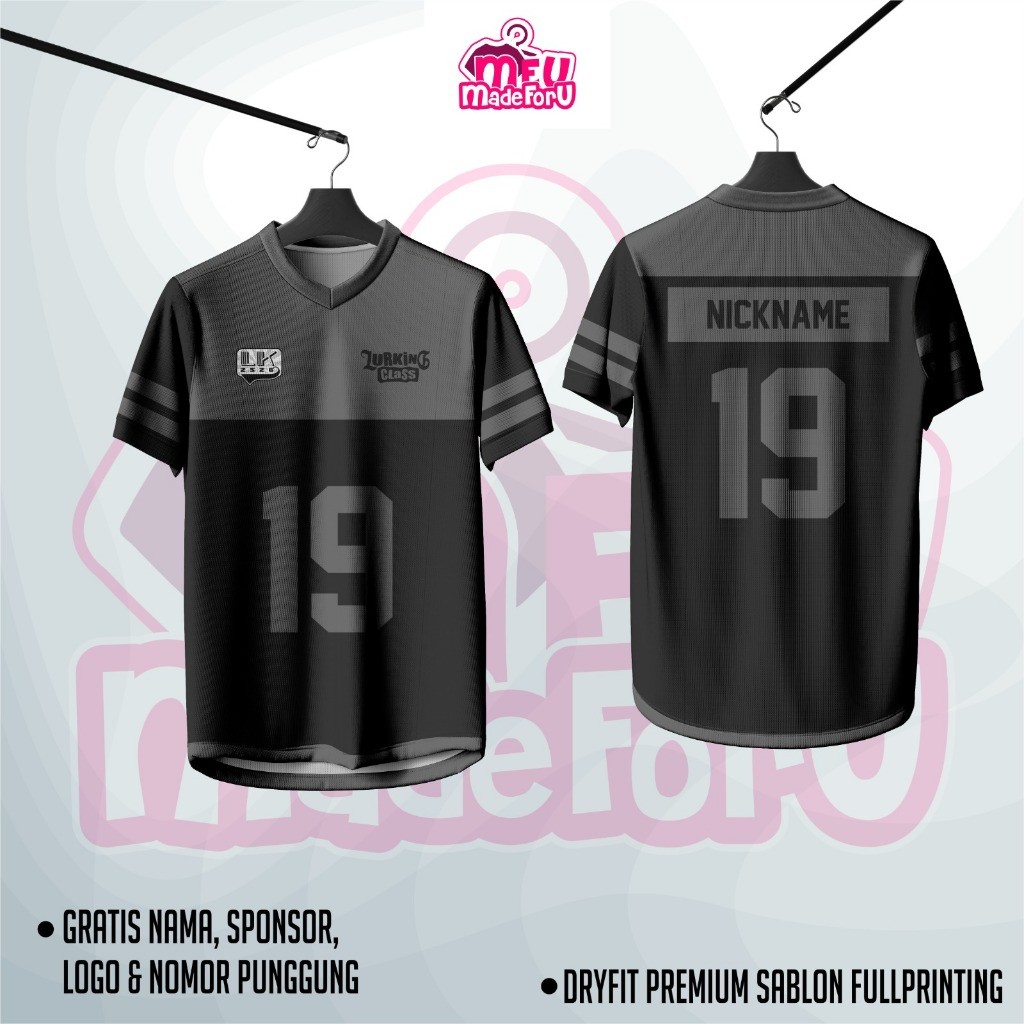 Jersey / Kaos / baju olahraga Baju Wanita/Pria LURKING CLASS NEW design BLACK CUSTOM SUKA SUKA DESAI