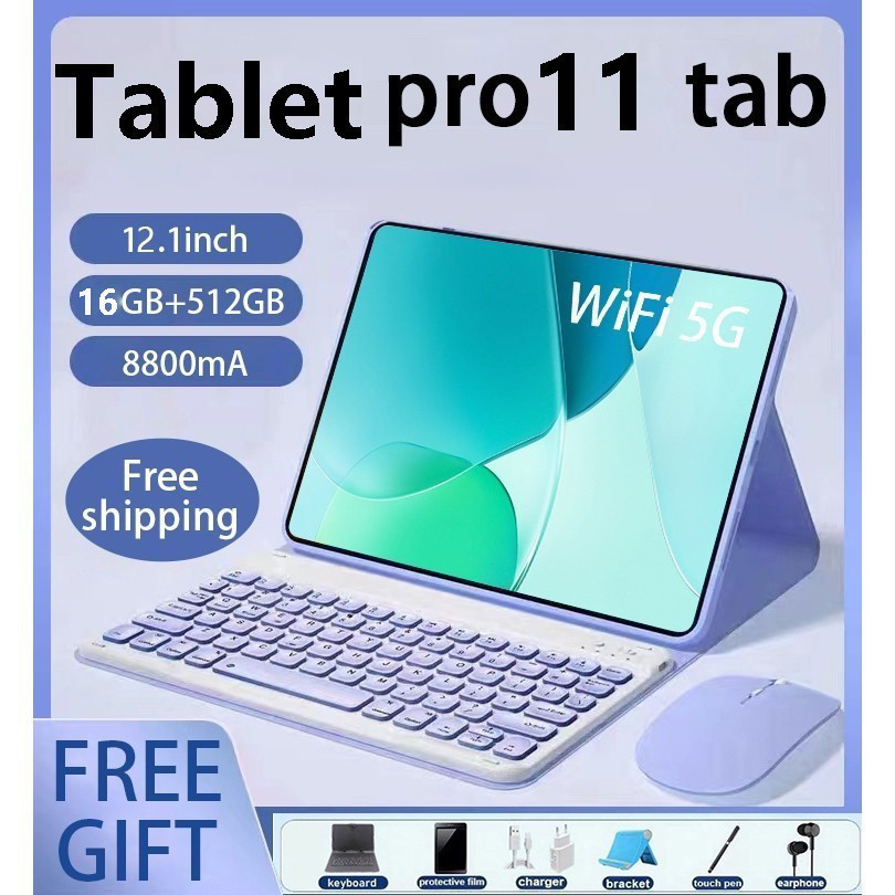 Tab Tablet Android 12inch Layar Full Screen Layar Besar Wifi 5G Dual SIM Tablet Untuk Anak Belajar h