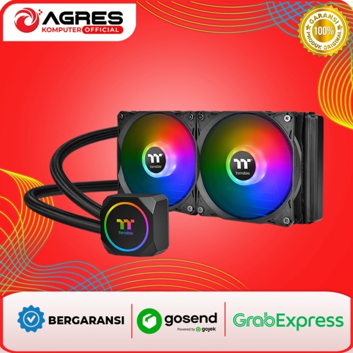 THERMALTAKE CPU AIO COOLER LA240 ARGB (240MM RADIATOR + 2X ARGB FANS) BLACK