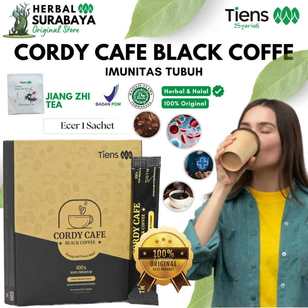 

Ecer 1 Sachet Kopi Hitam Cordy Cafe Black Coffe Kopi Stamina Pria Kuat Alami - Kopi Hitam Penambah Stamina Pria dan Wanita - Cordyseps Kopi Hitam - Tiens Black Coffe - Jamu Stamina - Kopi Hitam Penambah Stamina - Tiens Black Coffe Original Termurah