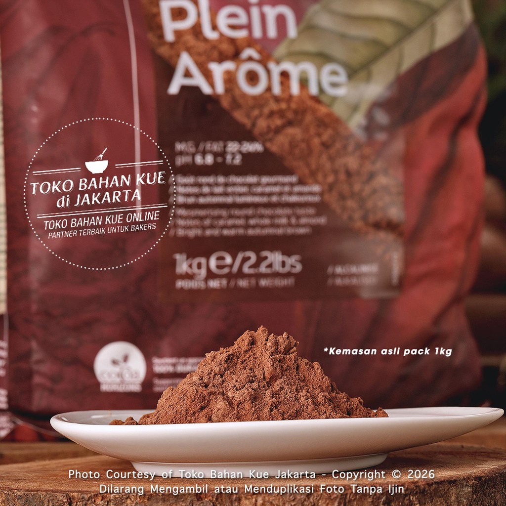 

Cacao Barry - Plein Arome 250gr Bubuk Coklat 100% Pure Cocoa Powder Cokelat Baking Chocolate
