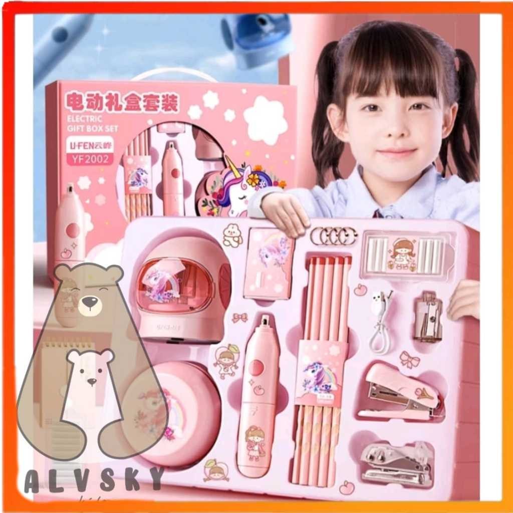 

SALE Electronic Stationery Set / Set Alat Tulis Elektrik Rautan Penghapus Vacuum Pensil