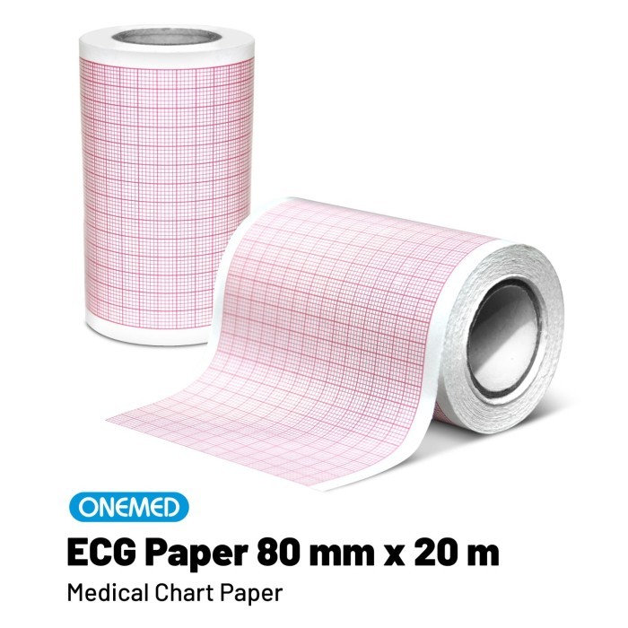ONEMED ECG Paper Kertas EKG Roll 80 mm x 20 m -  kertas EKG mindray R3 / kertas EKG mindray 3 Channe