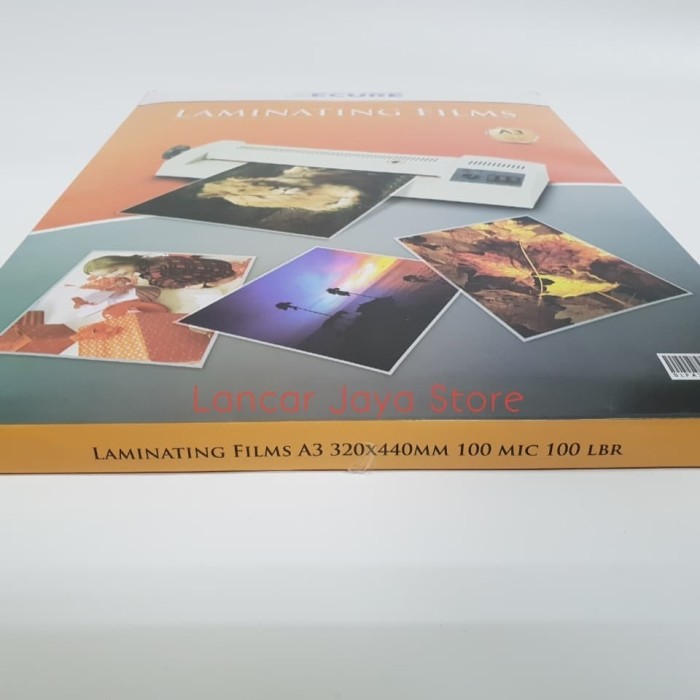 

Films Laminating Secure Ukuran A3 Plastik Laminating Secure A3 100MIC - Montana A3