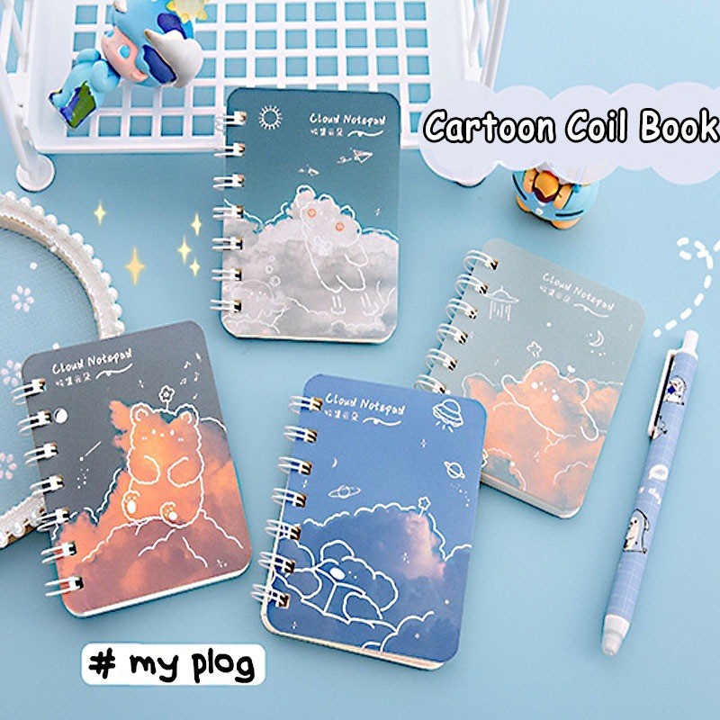 

【Dotding】Buku Catatan Mini Kartun A7 Jurnal Saku Portabel Buku Catatan Memo Steno Buku Catatan Harian untuk Siswa Perlengkapan Sekolah H309