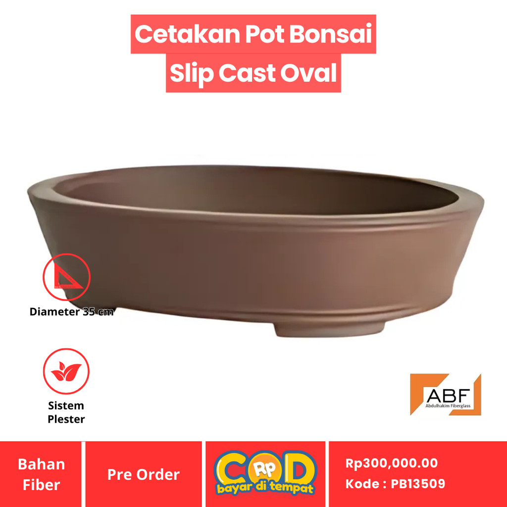 Cetakan Pot Bonsai 35 cm / Pot Tanaman Hias / Pot Bonsai Semen