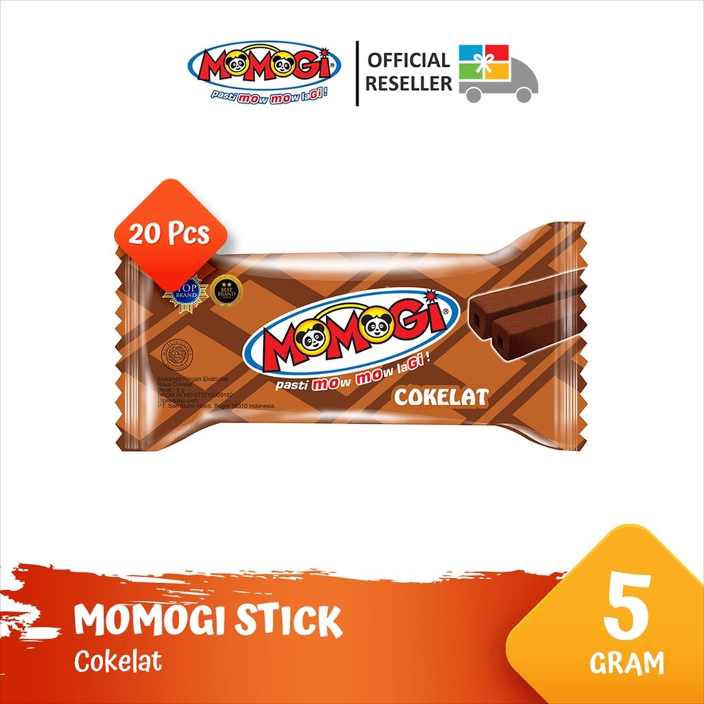 

Momogi Stick Snack Makanan Ringan 5gr - Cokelat
