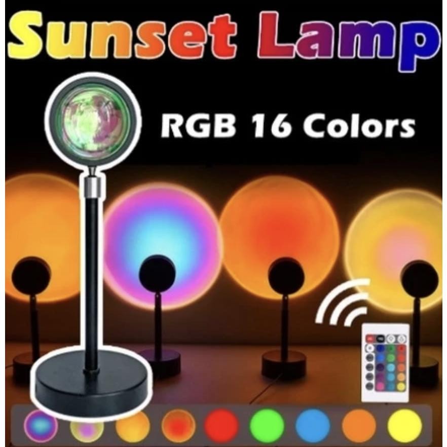 SUNSET LAMPU LAMPU SUNSET LAMLU FILL PROYEKTOR LAMPU TIDUR LAMPU TIDUR LED MOTIF MATAHARI