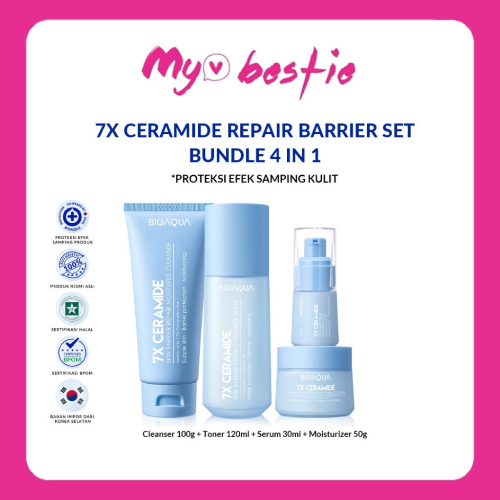 [My Bestie Choice] BIOAQUA 7X Ceramide Skin Barrier Repair Skincare Set