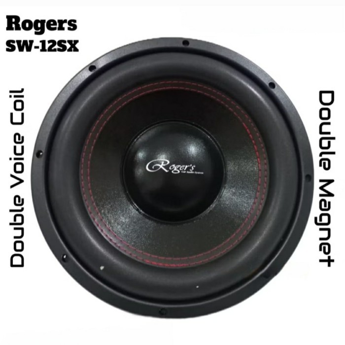 MS99 Subwoofer 12 inch ROGERS SW-12SX Double Coil.Magnet Subwofer Mobil 12inch ROGER ROGER'S SW12SX 