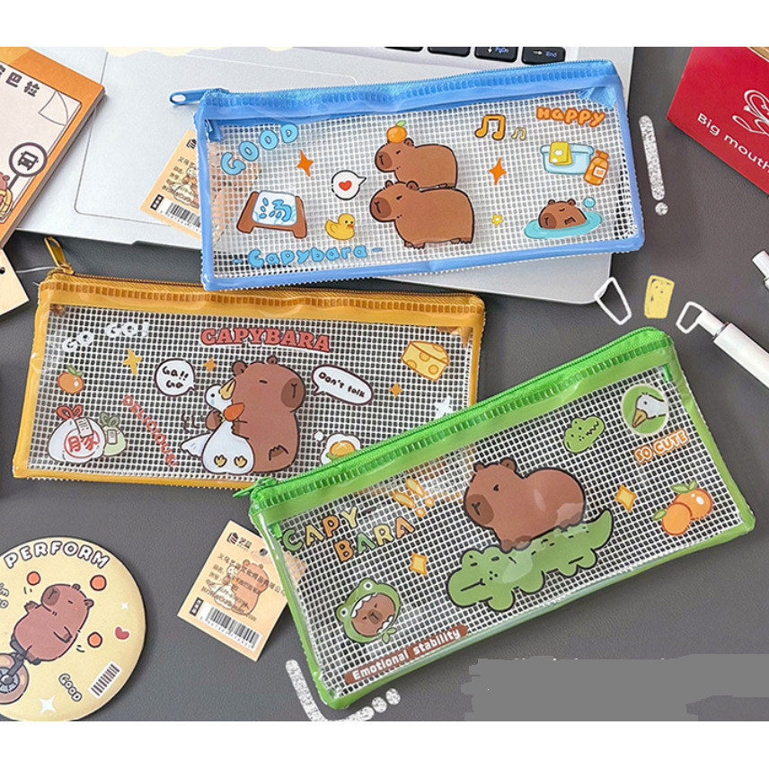 

Pouch mini capybara dompet pensil mini