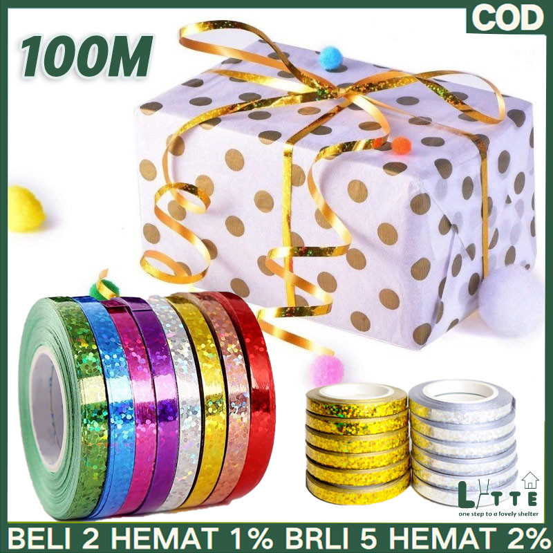 

LYTTE 100M Balon Pita Laser Tali Alat Aksesori Balon Pita Laser Tali Alat Terikat Party Backdrop Tirai Pesta Pernikahan Dekorasi