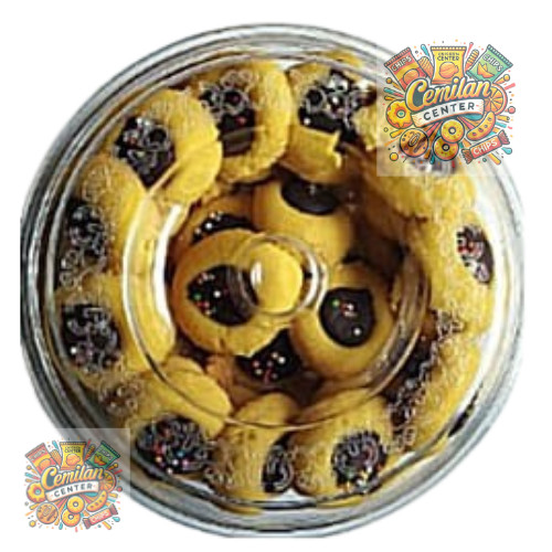 

CC KUE NASTAR COKELAT TENGAH TOPLES 350gr Kue Lebaran Thumbprint Cookies Kue Swedia
