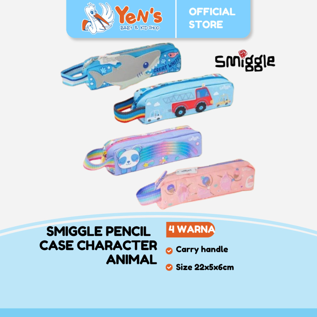 

Pencil case *Smiggle** tenny tiny charakter animal / Tempat Pensil motif animal