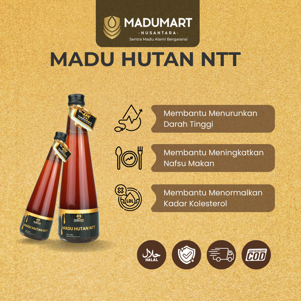 

MADUMART Madu Murni Nektar Hutan Ntt 100% Alami Pure Natural Raw Honey