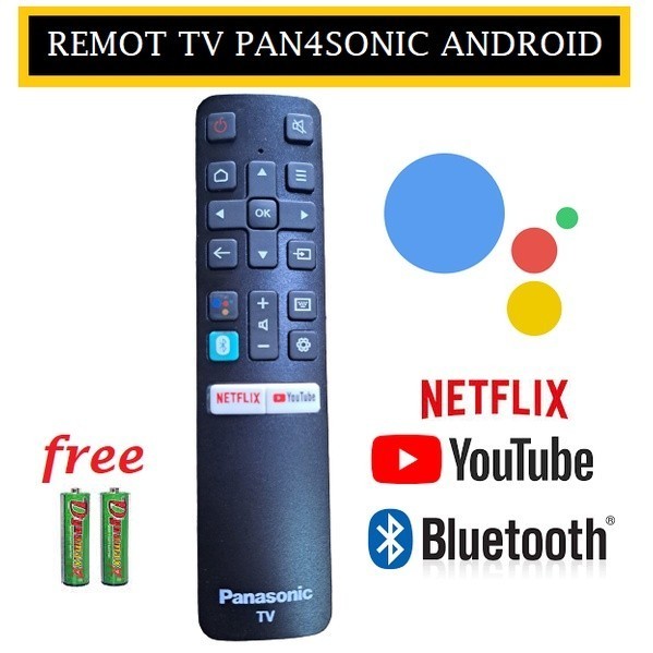 Remote TV Panasonic Android tv seri Android Netflix Youtube Grade ori