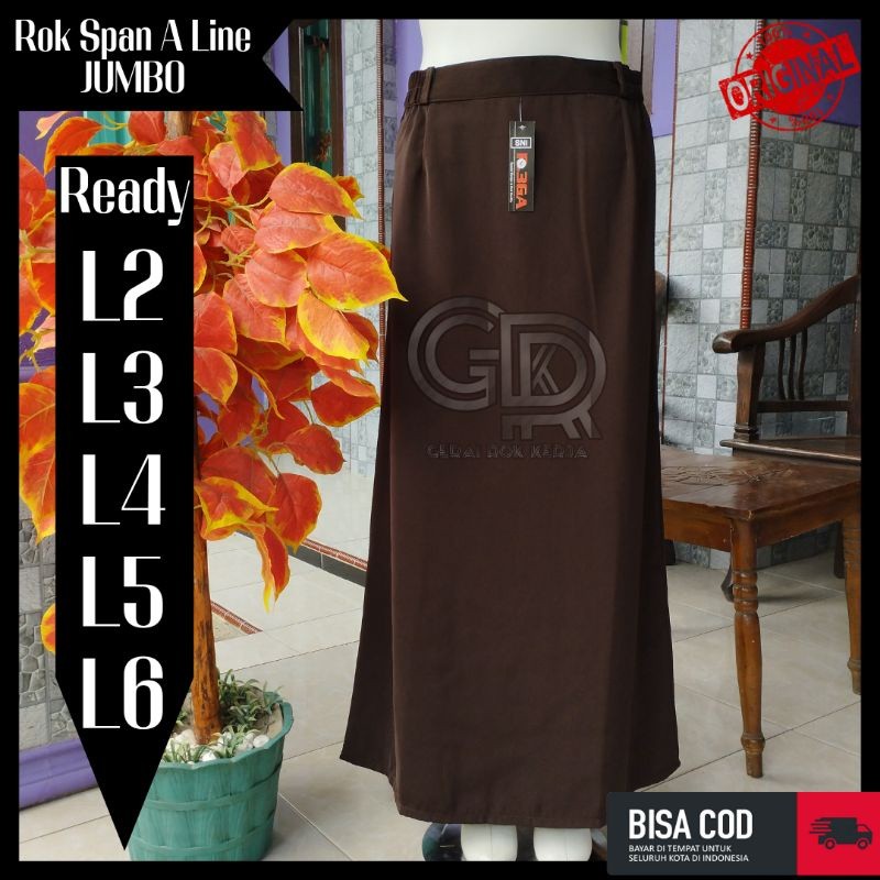BAHAN PREMIUM / Rok Kerja Panjang Rok Span Jumbo Rok Coklat Jumbo Rok Panjang Jumbo Rok Coklat Panja