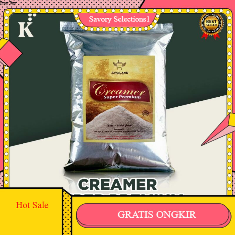 

【SAVORY】 FLASH SALE!! Creamer SUPER PREMIUM bubuk Javaland Kopi Teh susu 1kg