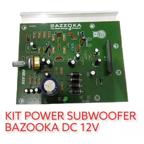 Bazooka Active Sub Woofer plus 12v Power Amplifier LA 4508 Basooka