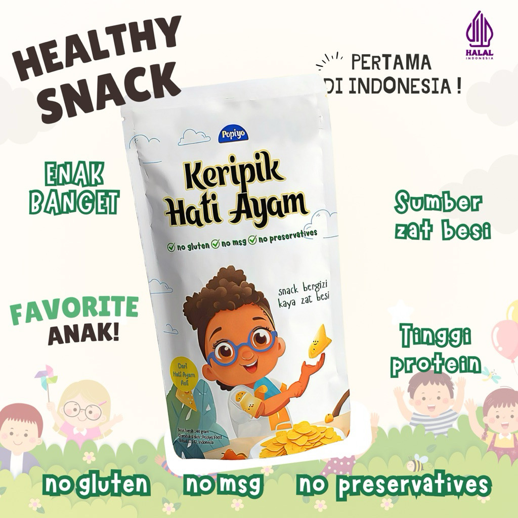 

New Keripik Hati Ayam – Cemilan Sehat Anak Tinggi Zat Besi & Protein | Tanpa MSG, Gluten, PengawetPremium